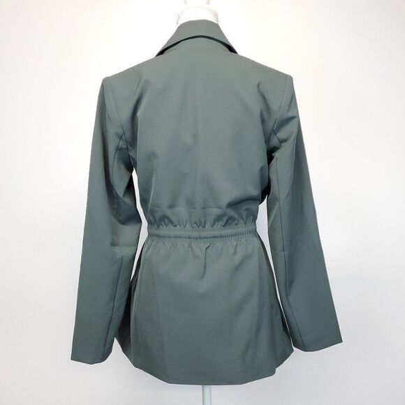 Athleta Endless Primatwill Blazer in Sage Green Size 10 - Picture 13 of 14